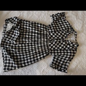black&white plaid DownEast dress!